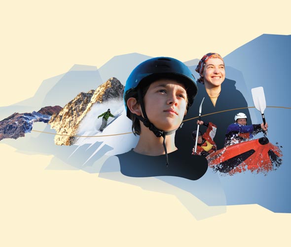 Outward Bound gala invitation cover art